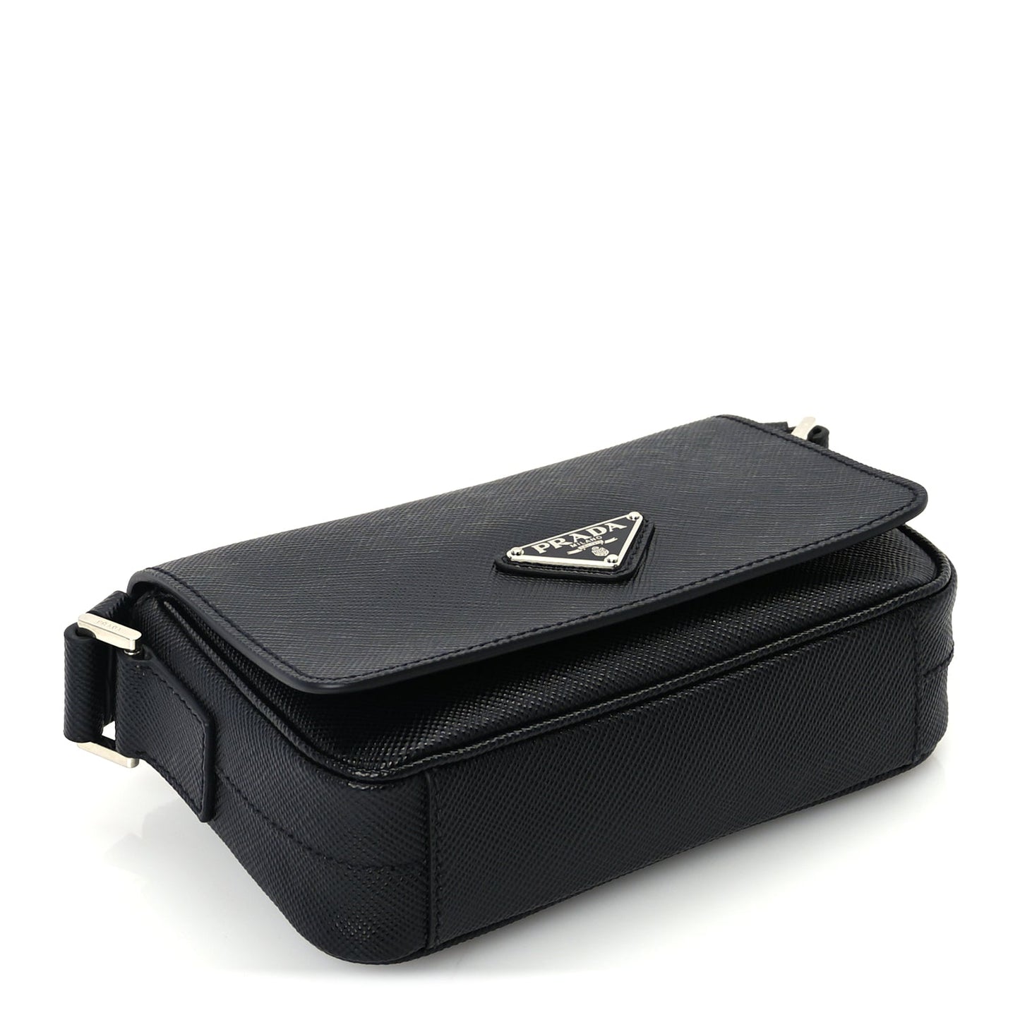 Prada Saffiano Shoulder Bag Black