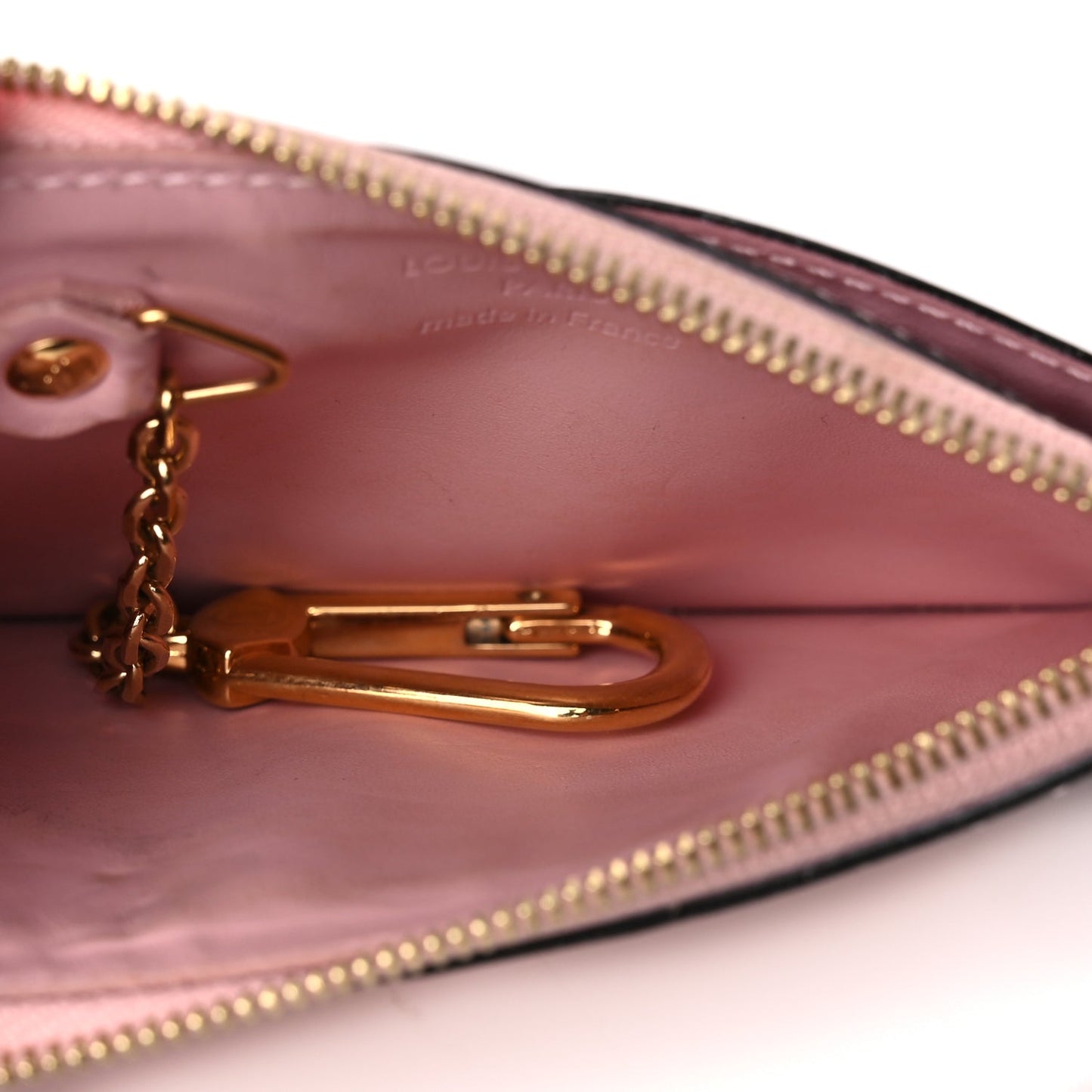 Louis Vuitton Patent Miroir Venice Key Pouch  Rose Ballerine