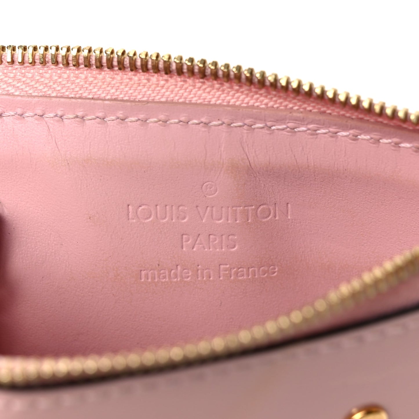 Louis Vuitton Patent Miroir Venice Key Pouch  Rose Ballerine