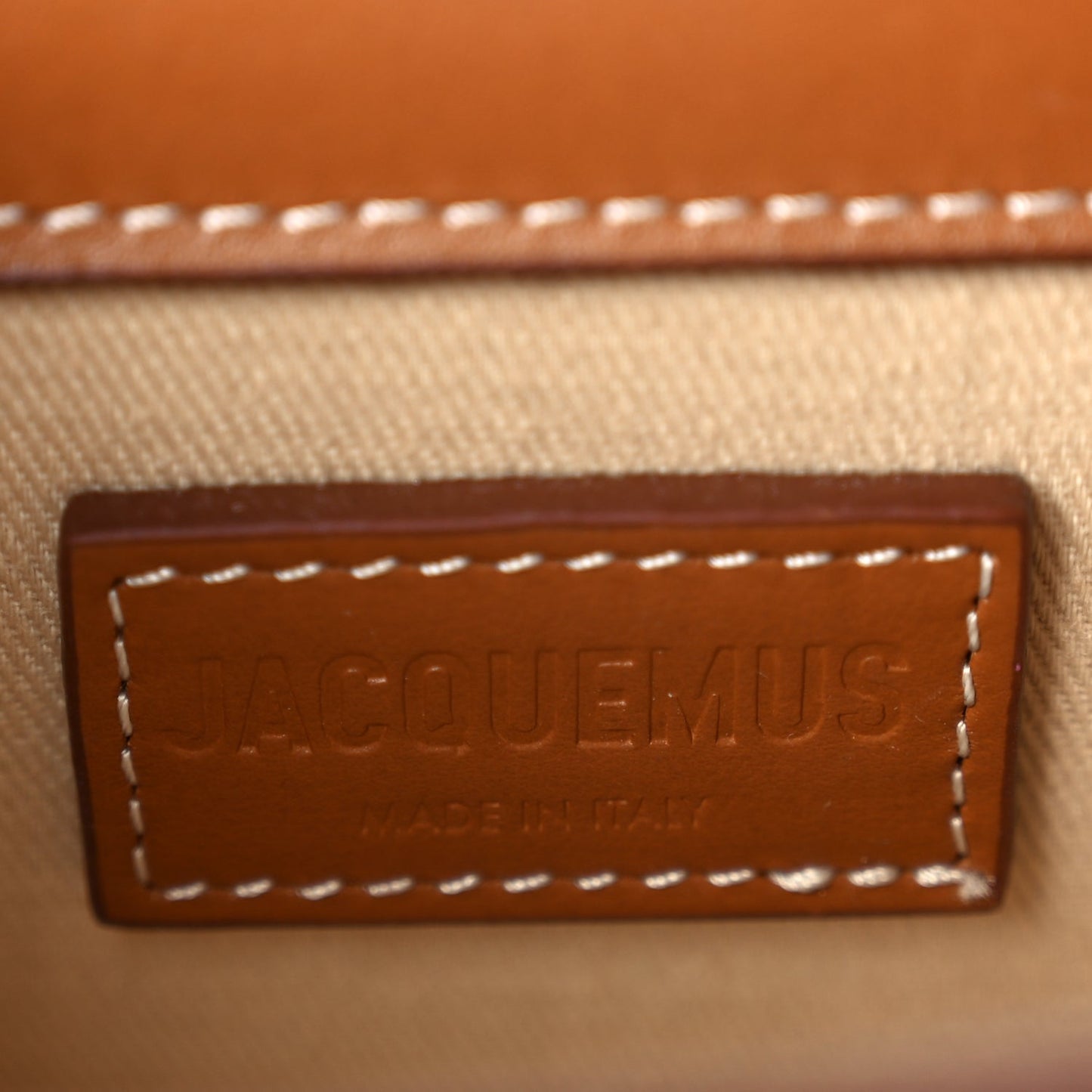 Jacquemus Smooth Calfskin Le Bambino Light Brown