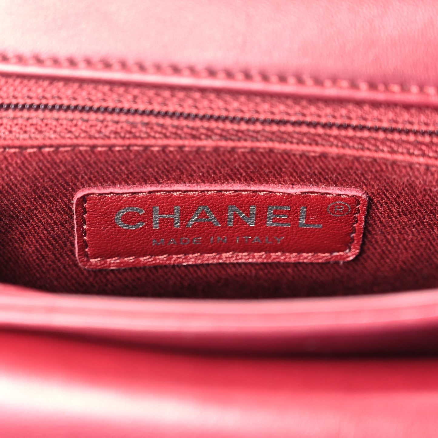Chanel Calfskin Coco Eyelets Small Flap Bag  Red