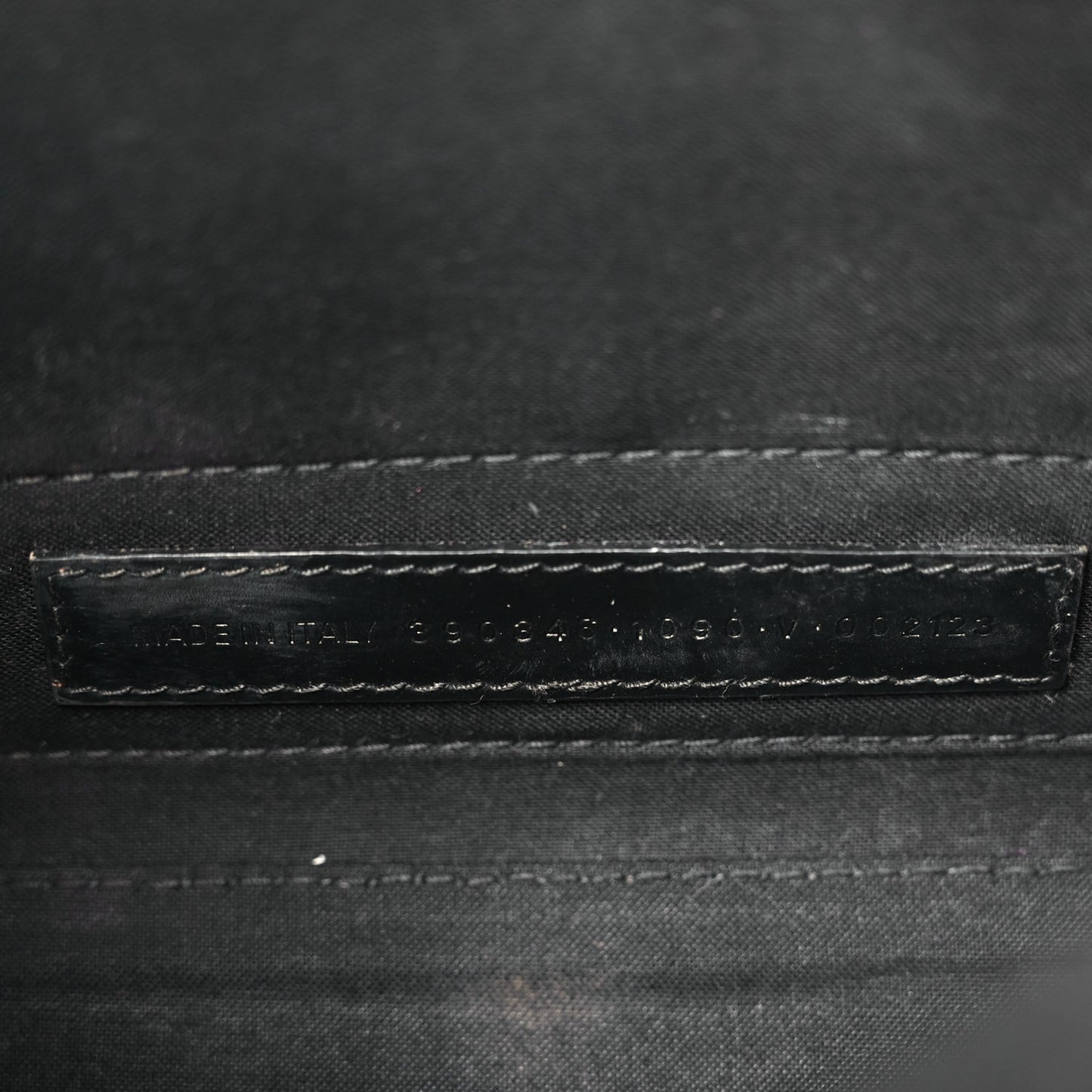 Balenciaga Cotton Canvas Calfskin Navy Cabas XS Black
