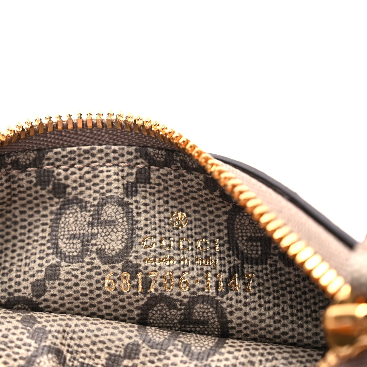 Gucci X BALENCIAGA GG Supreme Monogram Logo Card Case With Strap Beige Ebony