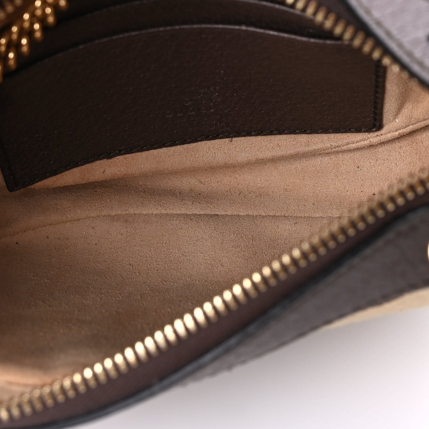 Gucci Monogram Jumbo GG Textured Dollar Calfskin Web Mini Ophidia Half Moon Hobo Camel Ebony New Acero