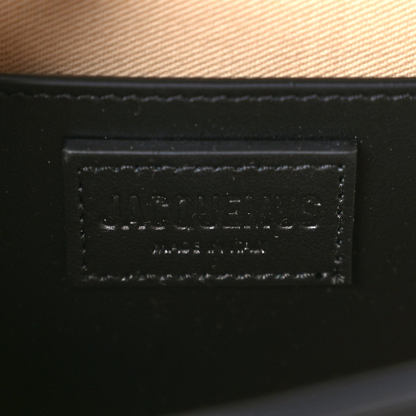 Jacquemus Smooth Calfskin Le Grand Bambino Long Black