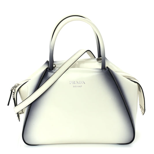 Prada Spazzolato Small Supernova Handbag White Sfumato