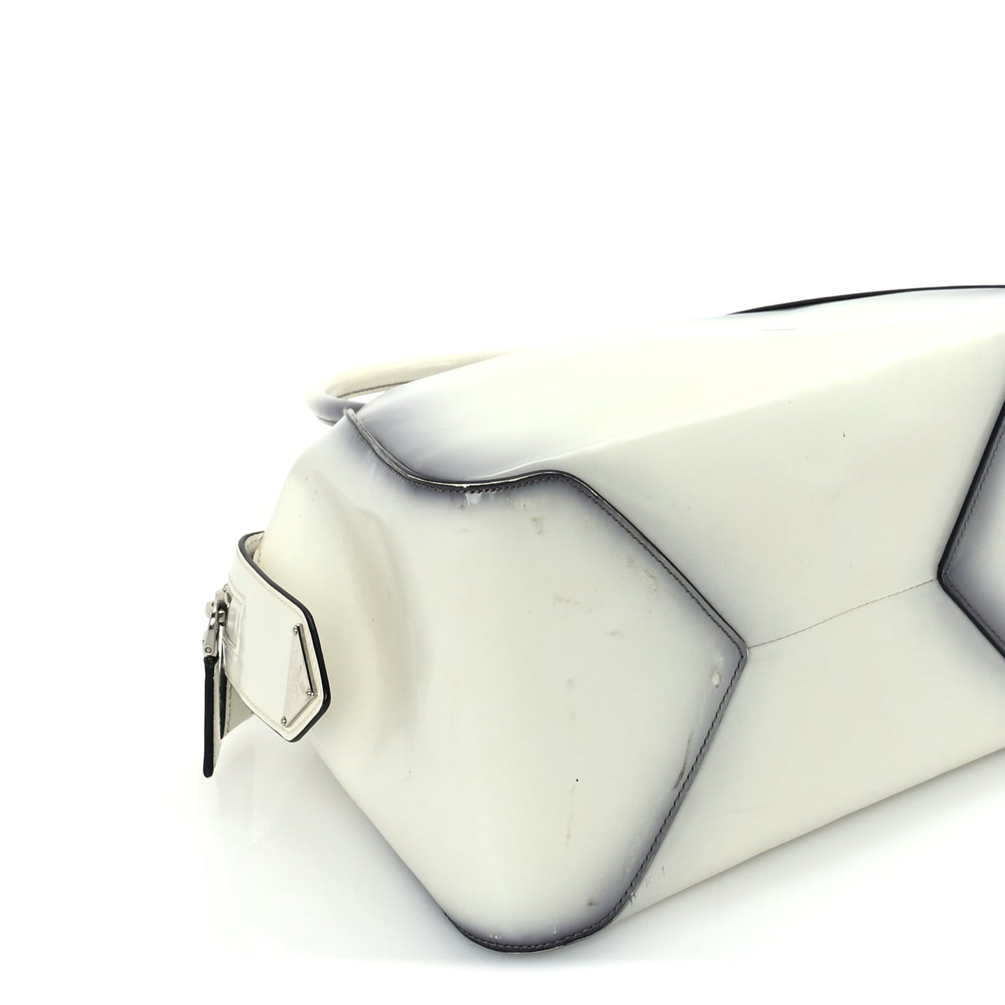 Prada Spazzolato Small Supernova Handbag White Sfumato
