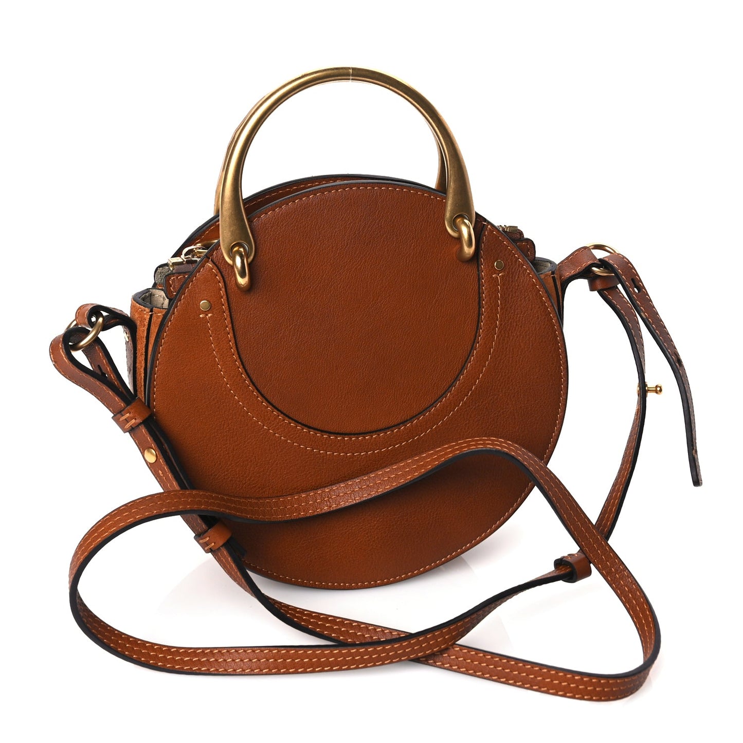 Chloe Suede Calfskin Small Pixie Bag Saffron Red