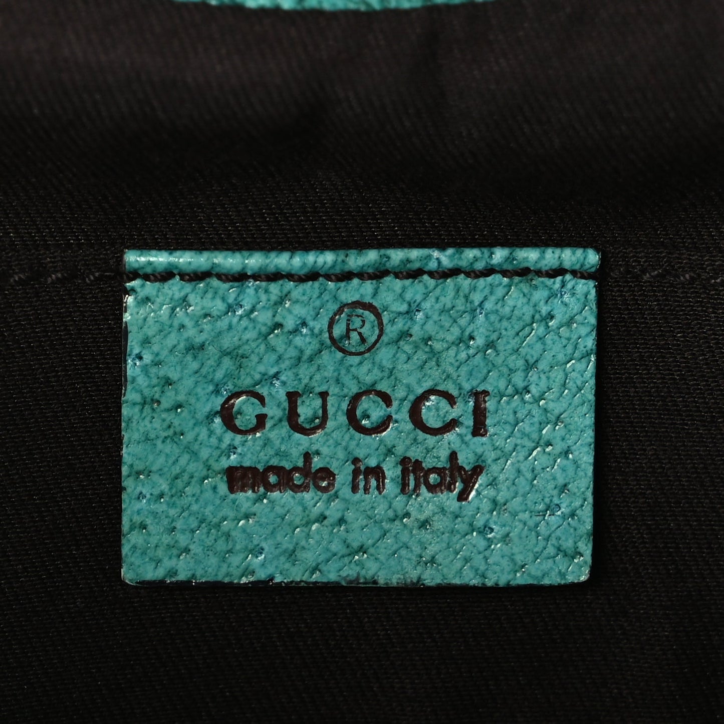 Gucci Monogram Small Bamboo Handbag Turquoise