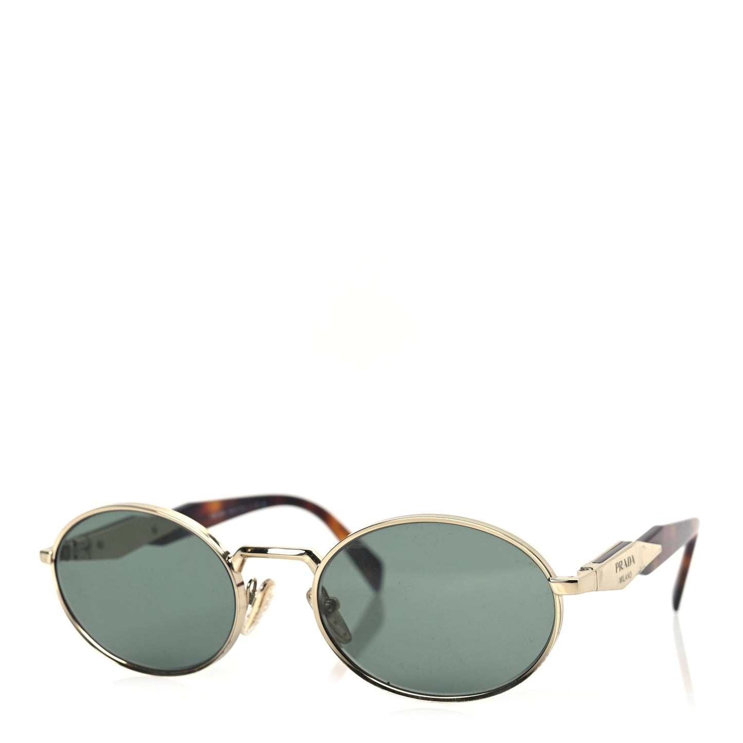 Prada Metal Logo Sunglasses SPR 65ZS Gold