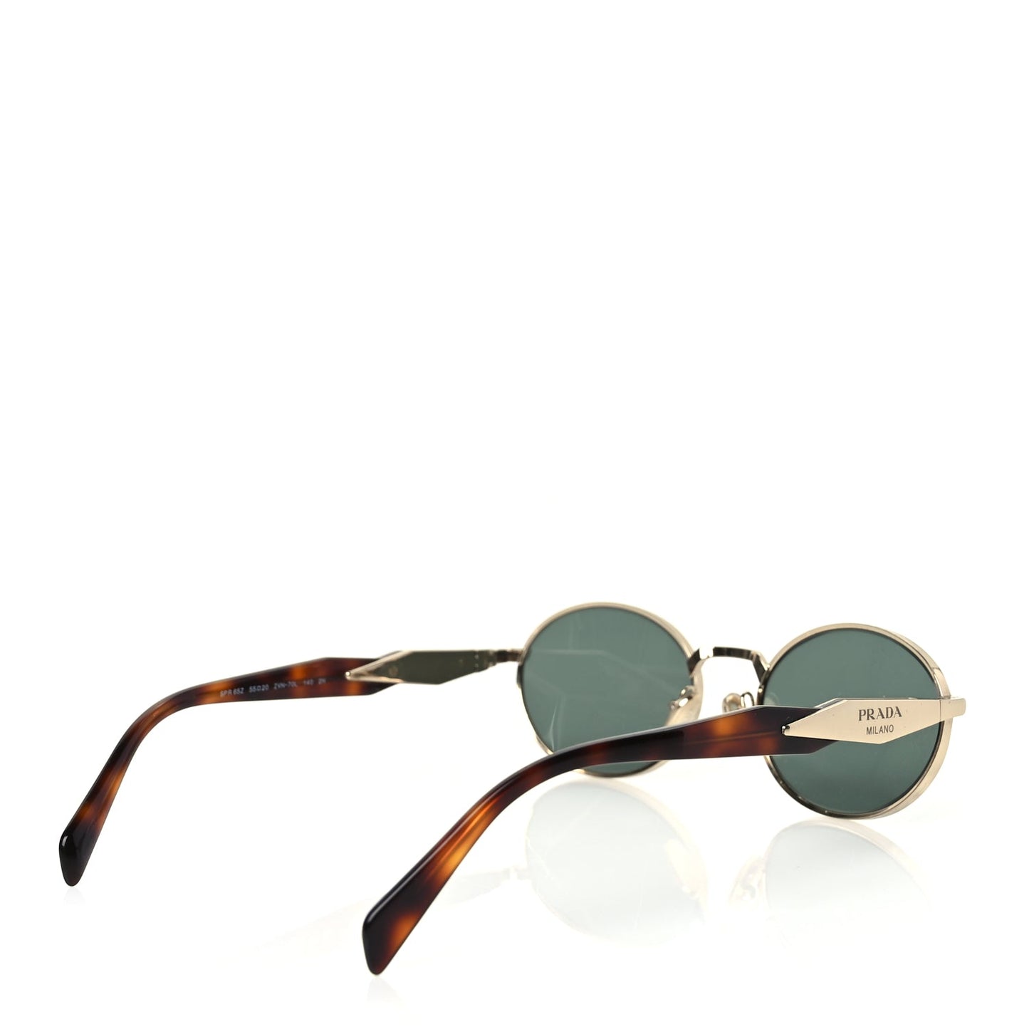 Prada Metal Logo Sunglasses SPR 65ZS Gold