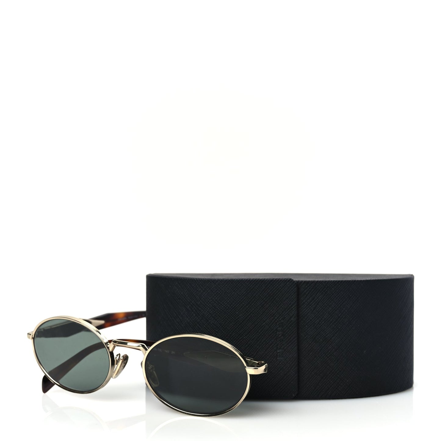 Prada Metal Logo Sunglasses SPR 65ZS Gold