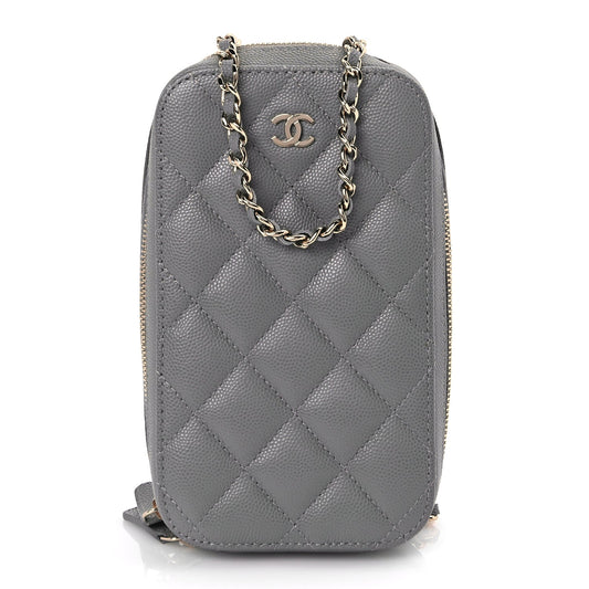 Chanel WOC & Phone Holder Crossbody Bag Black