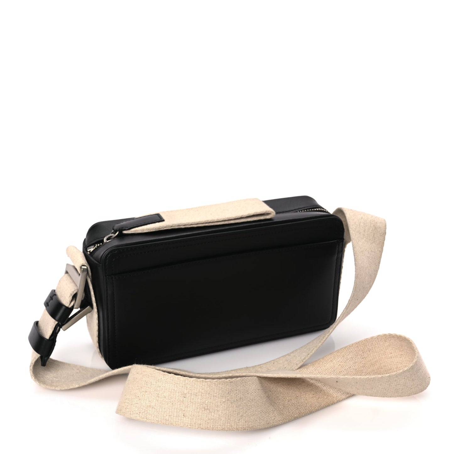 Jacquemus  Smooth Calfskin Le Cuerda Horizontal Black