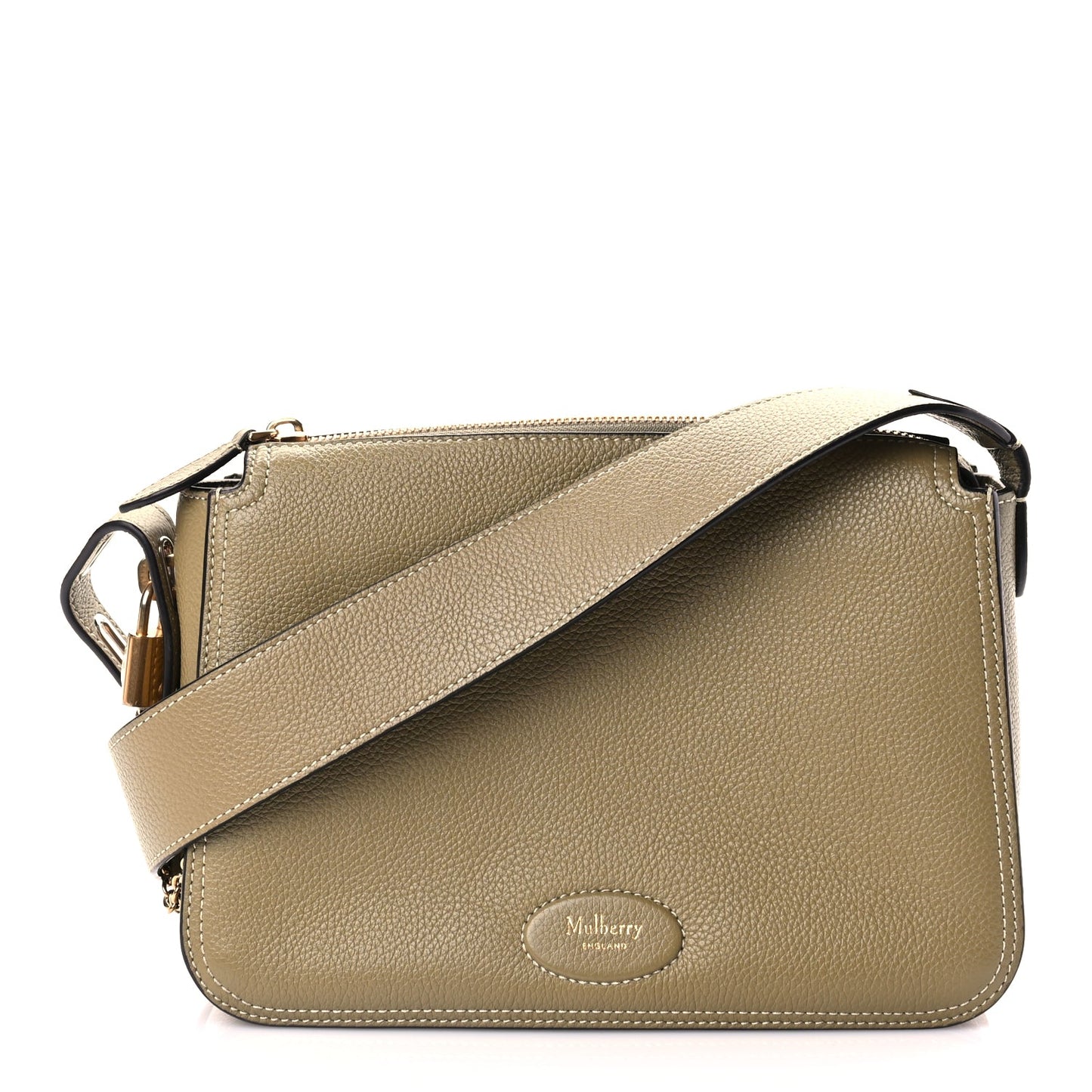 Mulberry  Small Classic Grain Billie Crossbody Bag Summer Khaki
