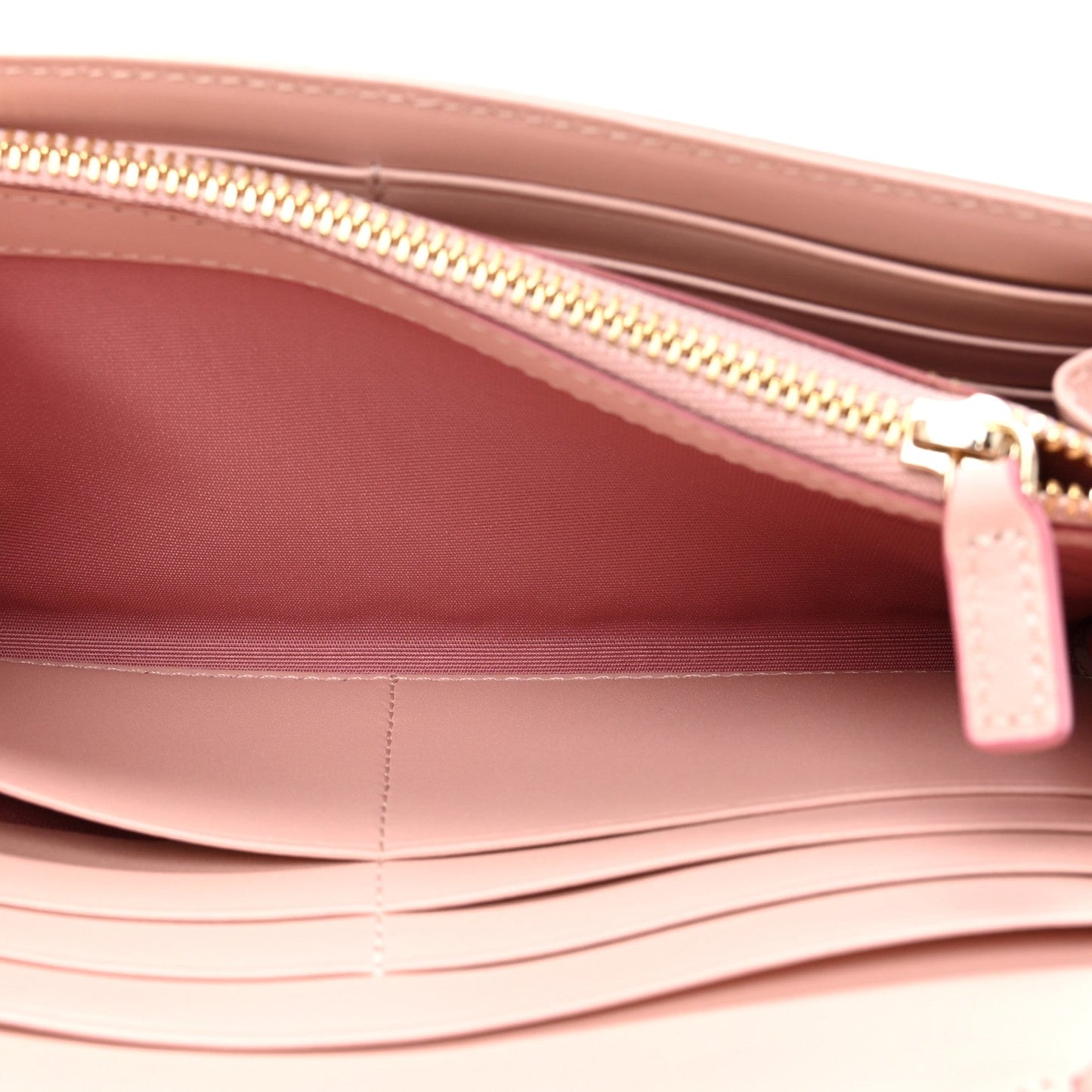MCM Visetos Large Patricia Wallet On Chain Soft Pink