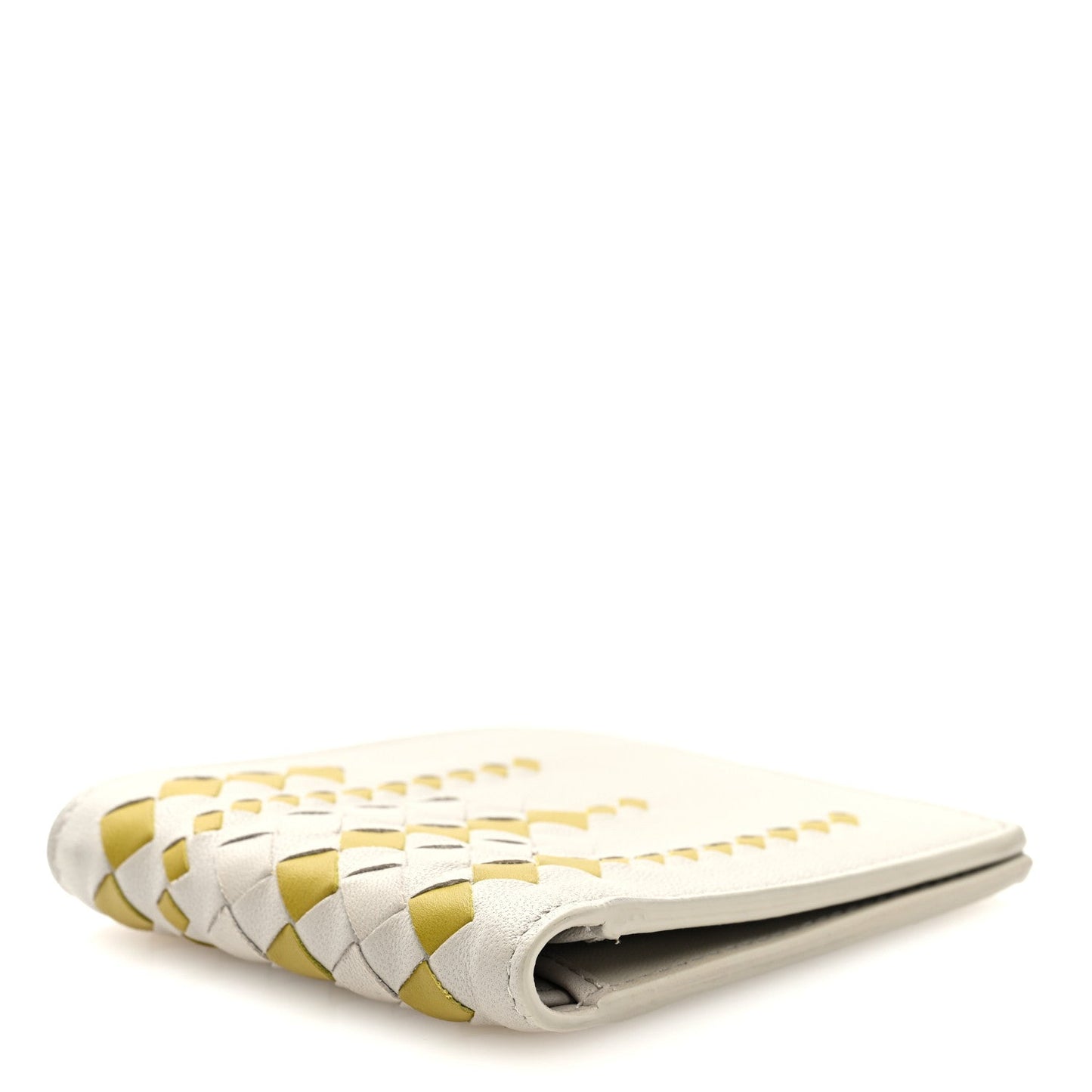Bottega Veneta Nappa Intrecciato Bi-Fold Wallet Cement