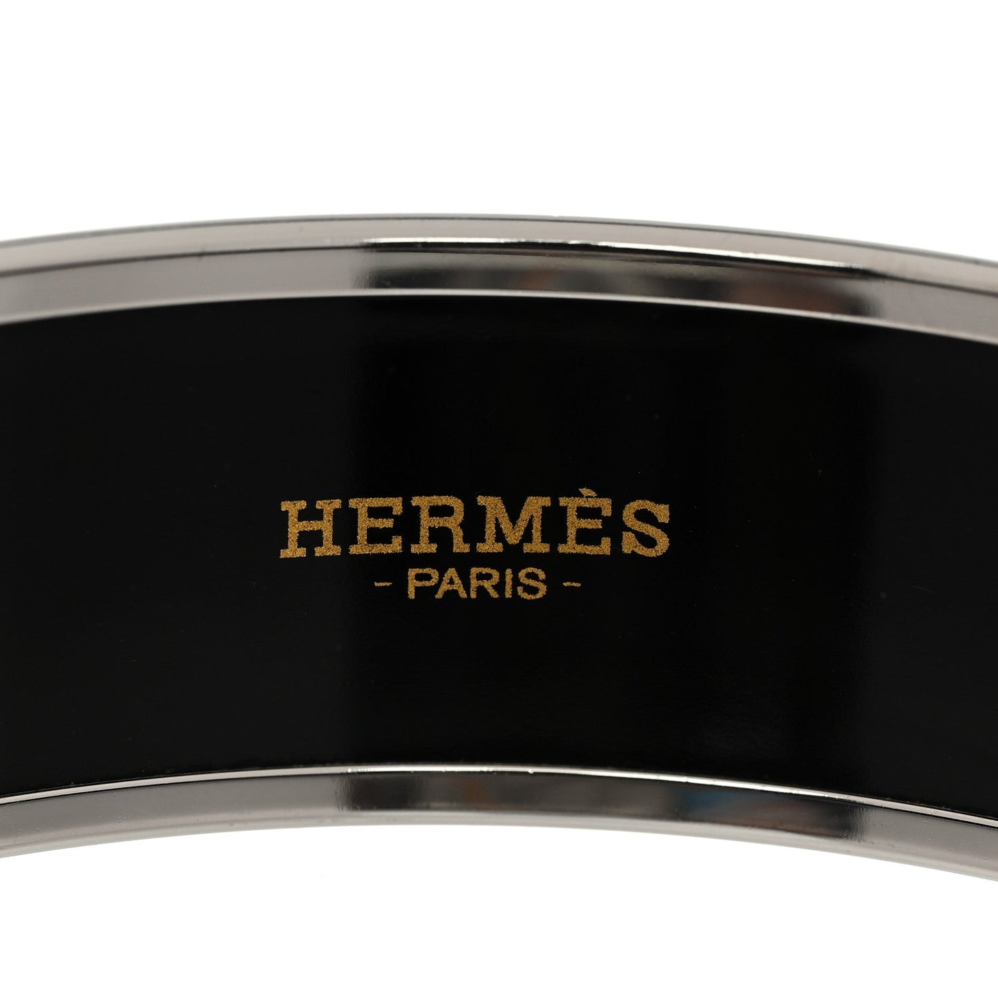 Hermes Enamel Printed Wide Balcons du Guadalquivir Bracelet 70 Silver