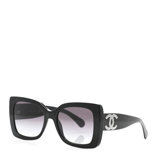 Chanel Square Polarized CC Sunglasses 5494-A Black