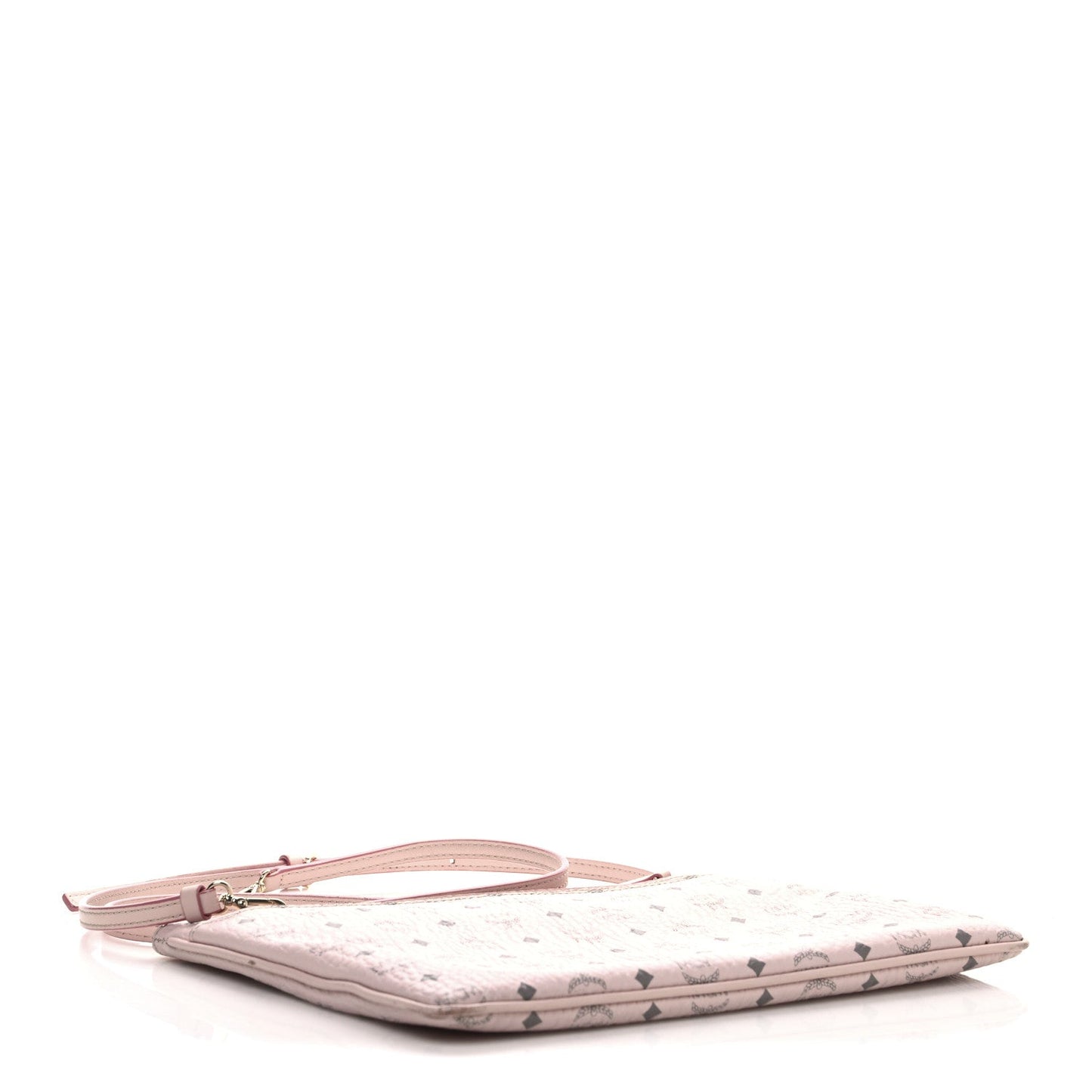 MCM MCM Visetos Medium Crossbody Pouch Powder Pink