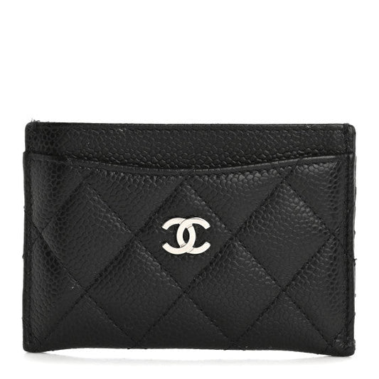 Chanel Caviar Quilted Card Holder Black
