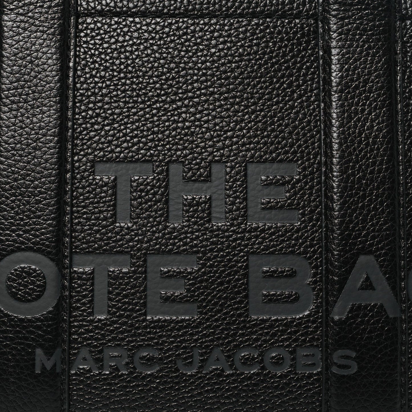 Marc Jacobs Grained Calfskin Small The Tote Bag Black