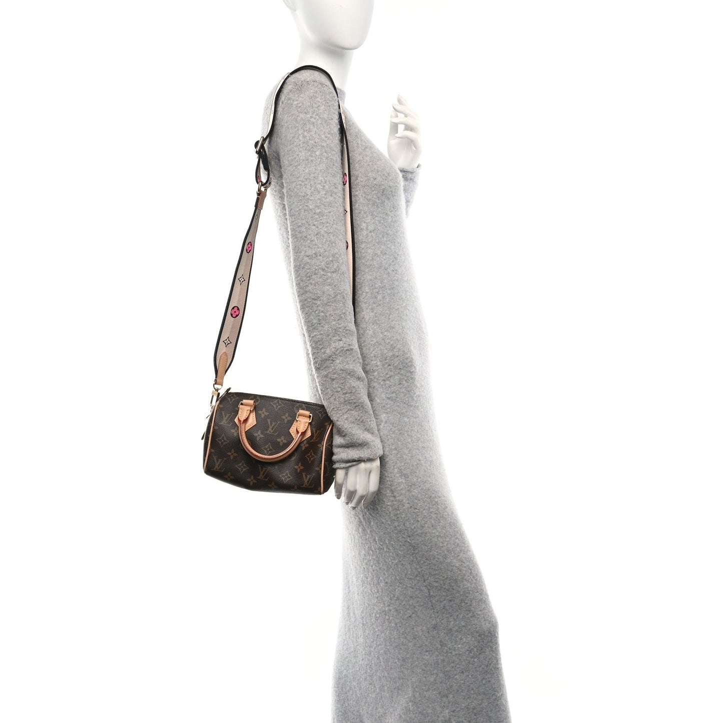 Louis Vuitton Monogram Speedy Bandouliere 20 Black