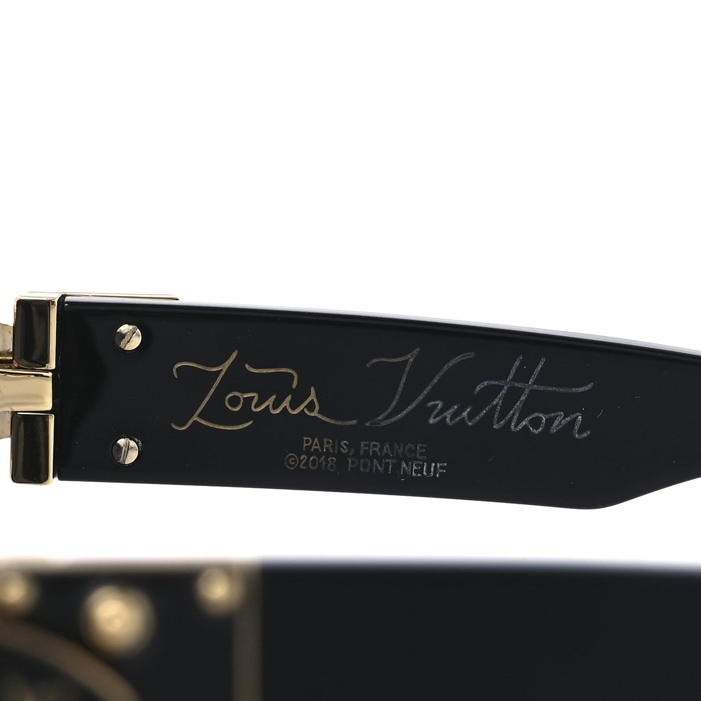 Louis Vuitton Acetate 1.1 Millionaires Sunglasses Z1165W Black