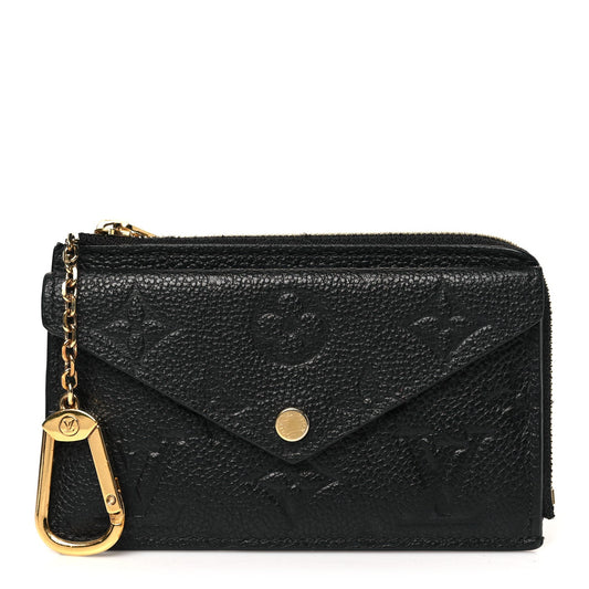 Louis Vuitton Empreinte Recto Verso Card Holder Black