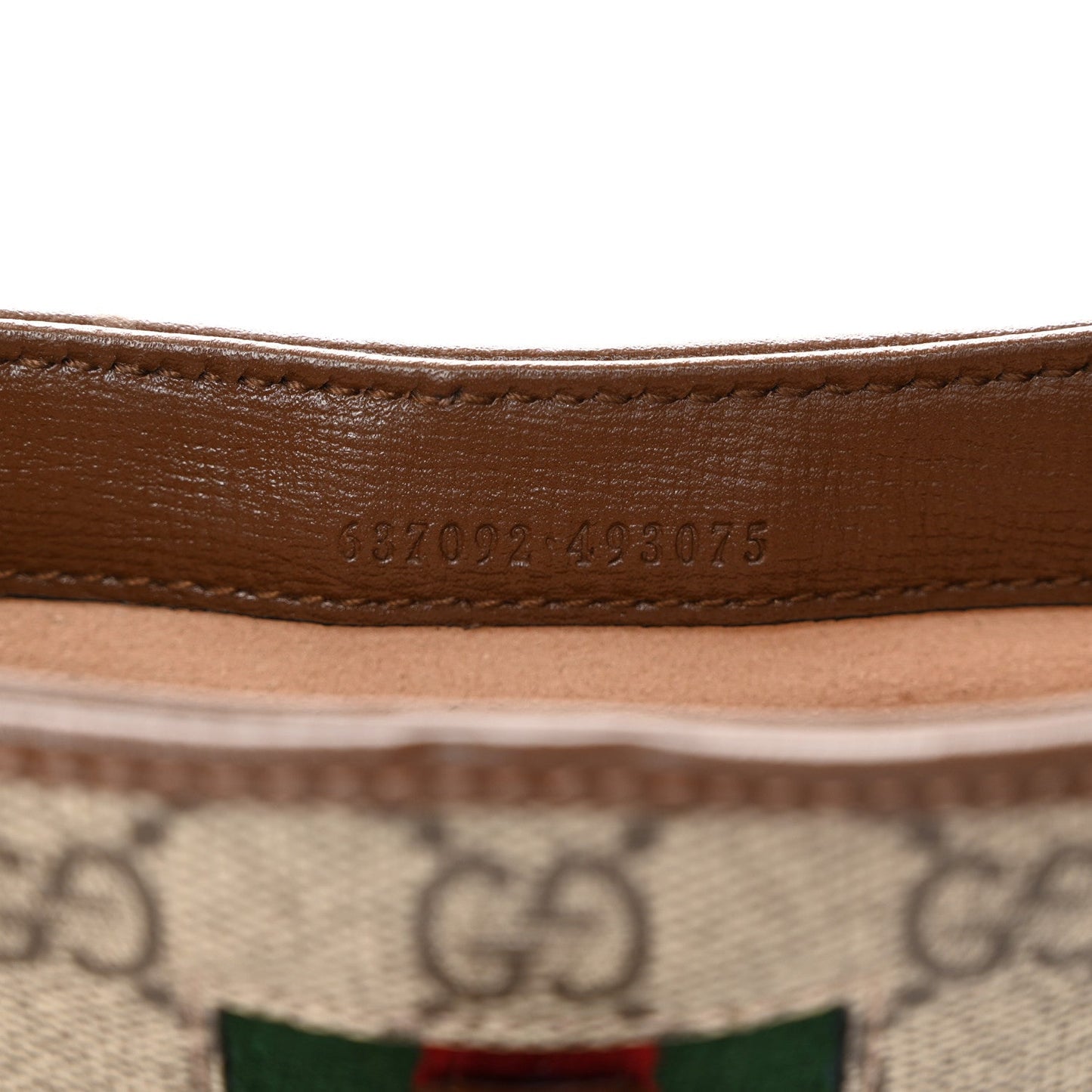 Gucci GG Supreme Monogram Azalea Calfskin Web Mini Jackie 1961 Hobo Beige Ebony Brown Sugar
