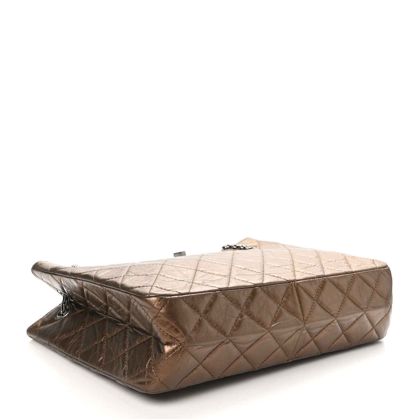 Chanel Aged Calfskin Reissue 2.55 Tote Bronze