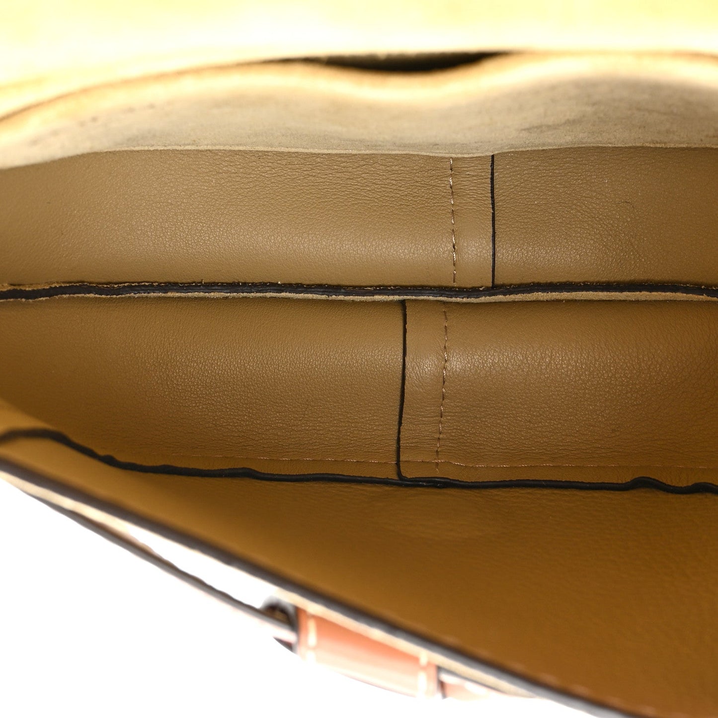 Loewe Calfskin Suede Gate Belt Bag Gold Tan