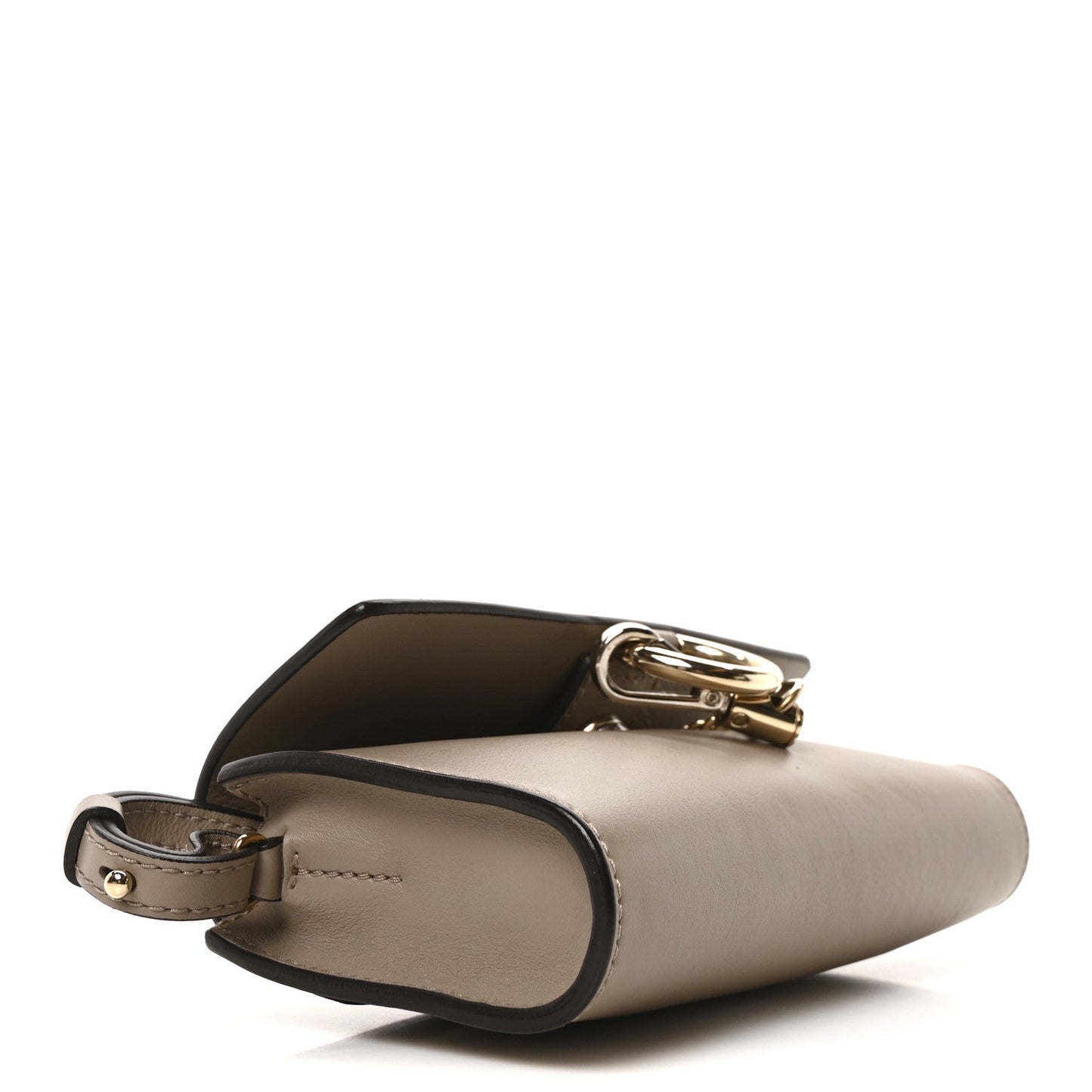 Chloe Suede Calfskin Mini Faye Shoulder Bag Motty Grey