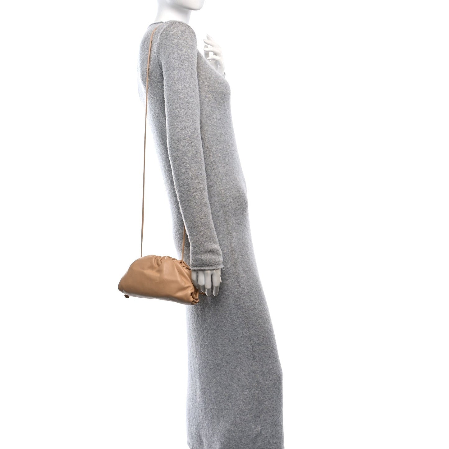 Bottega Veneta Butter Calfskin The Mini Pouch Almond
