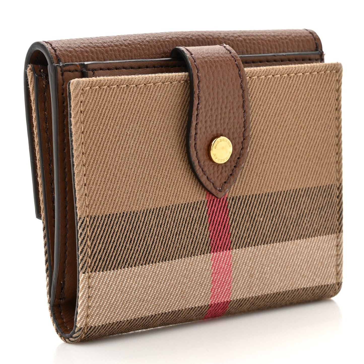 Burberry House Check Luna French Wallet Brown