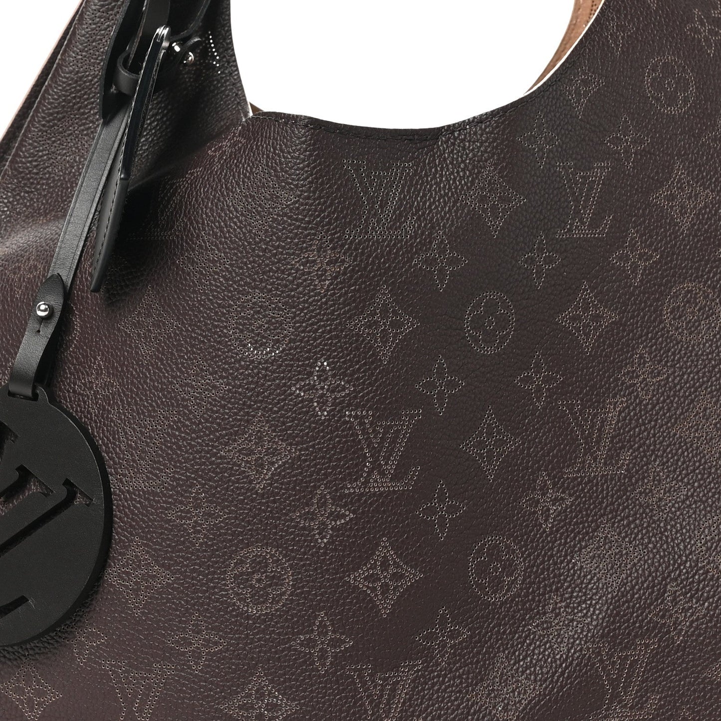 Louis Vuitton Mahina Carmel Hobo Chocolate