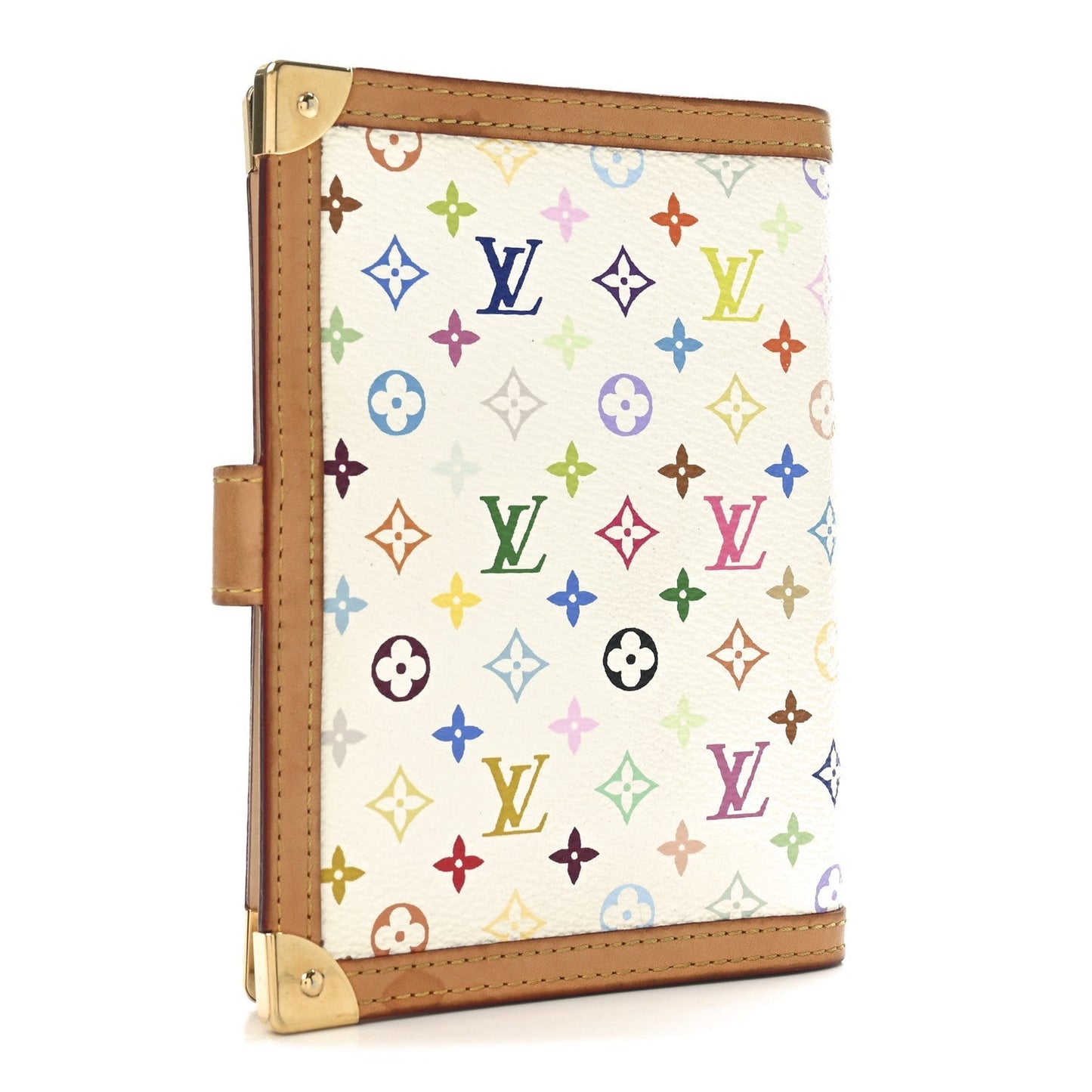 Louis Vuitton Monogram Multicolor Small Ring Agenda Cover White