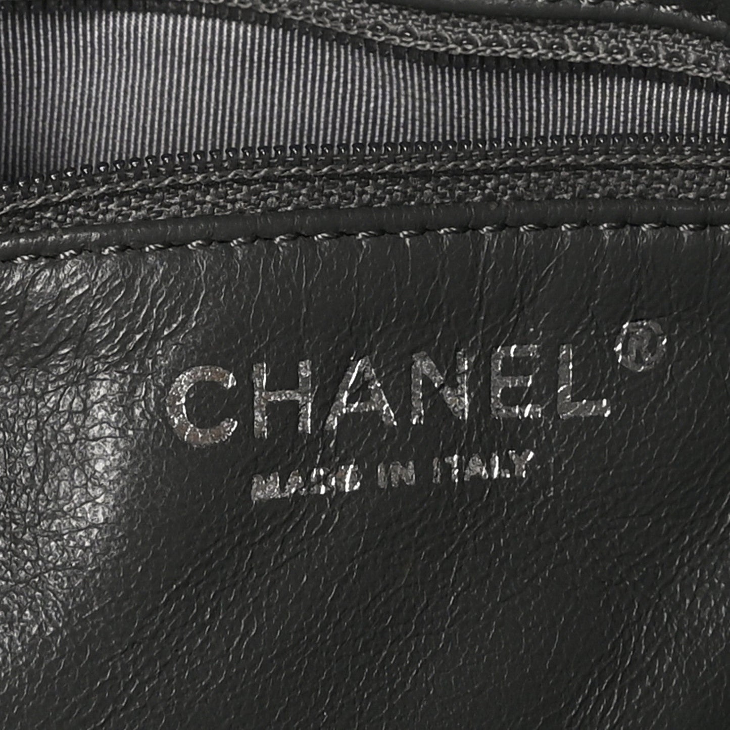 Chanel Aged Calfskin Quilted Large Reissue Camera Case Grey
