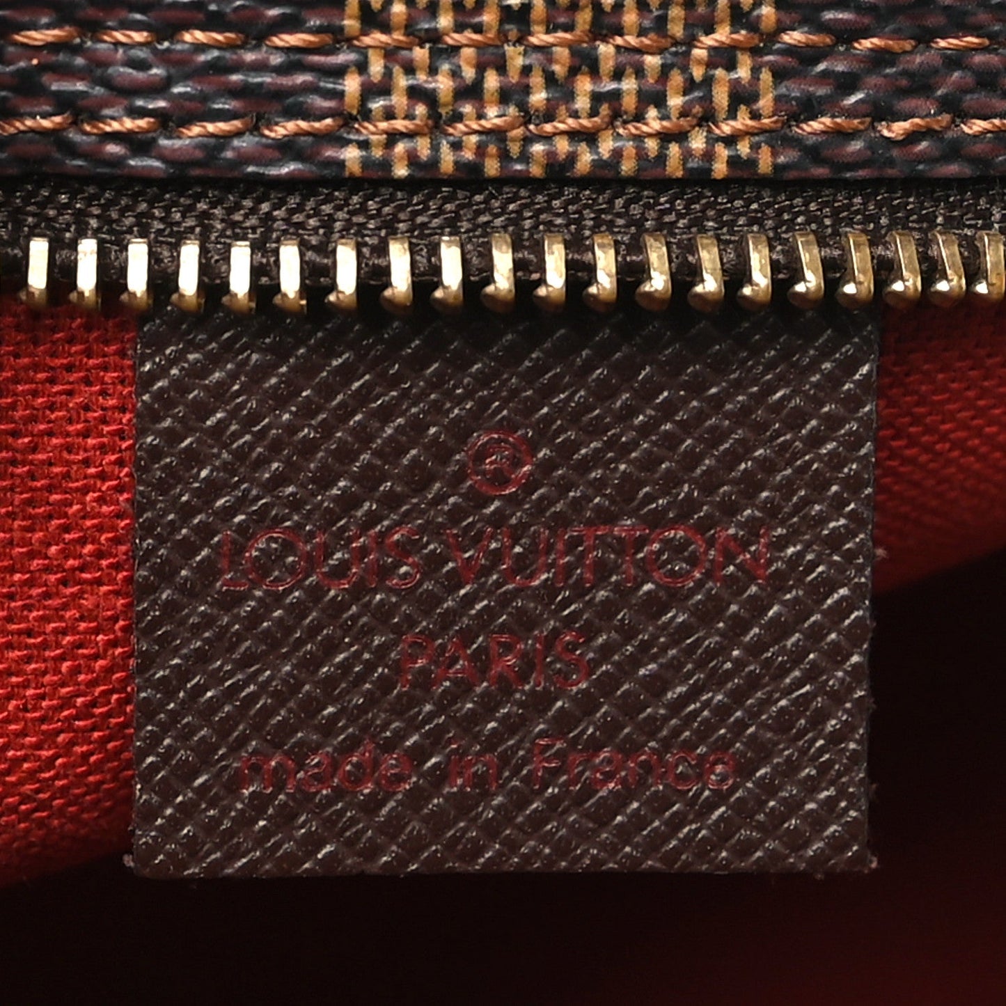 Louis Vuitton Damier Ebene Trousse Make Up Bag Pochette