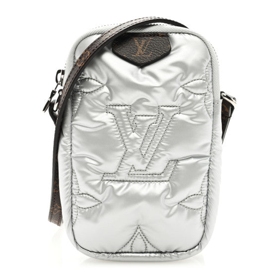 Louis Vuitton Econyl Monogram Pillow Phone Pouch Silver