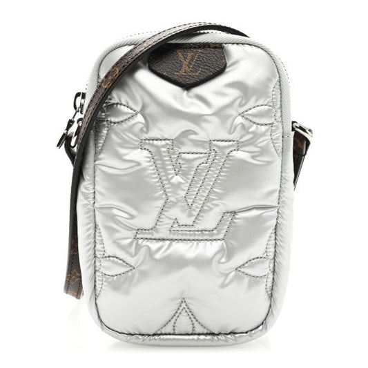 Louis Vuitton Econyl Monogram Pillow Phone Pouch Silver