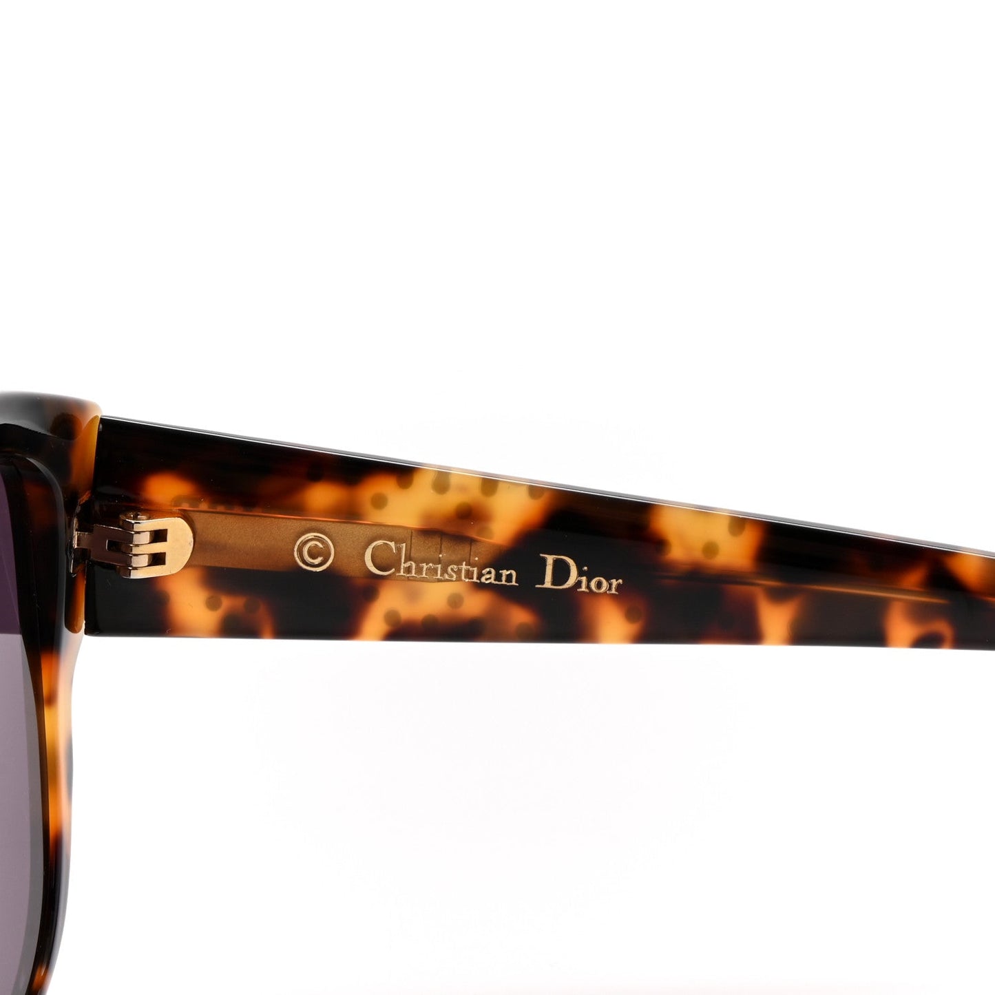 Christian Dior Acetate Cannage Lady Dior Studs Sunglasses Havana