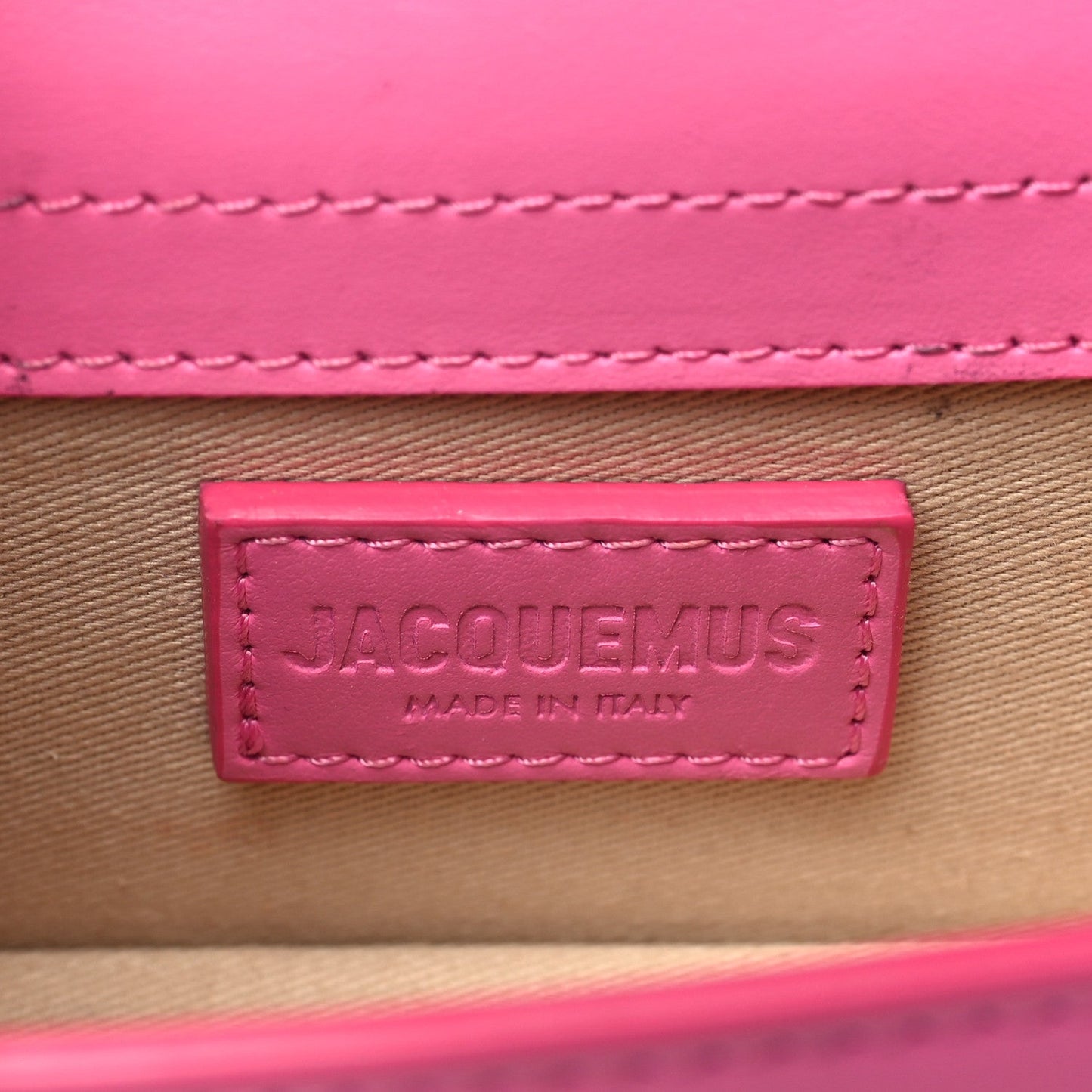 Jacquemus Smooth Calfskin Le Bambino Pink