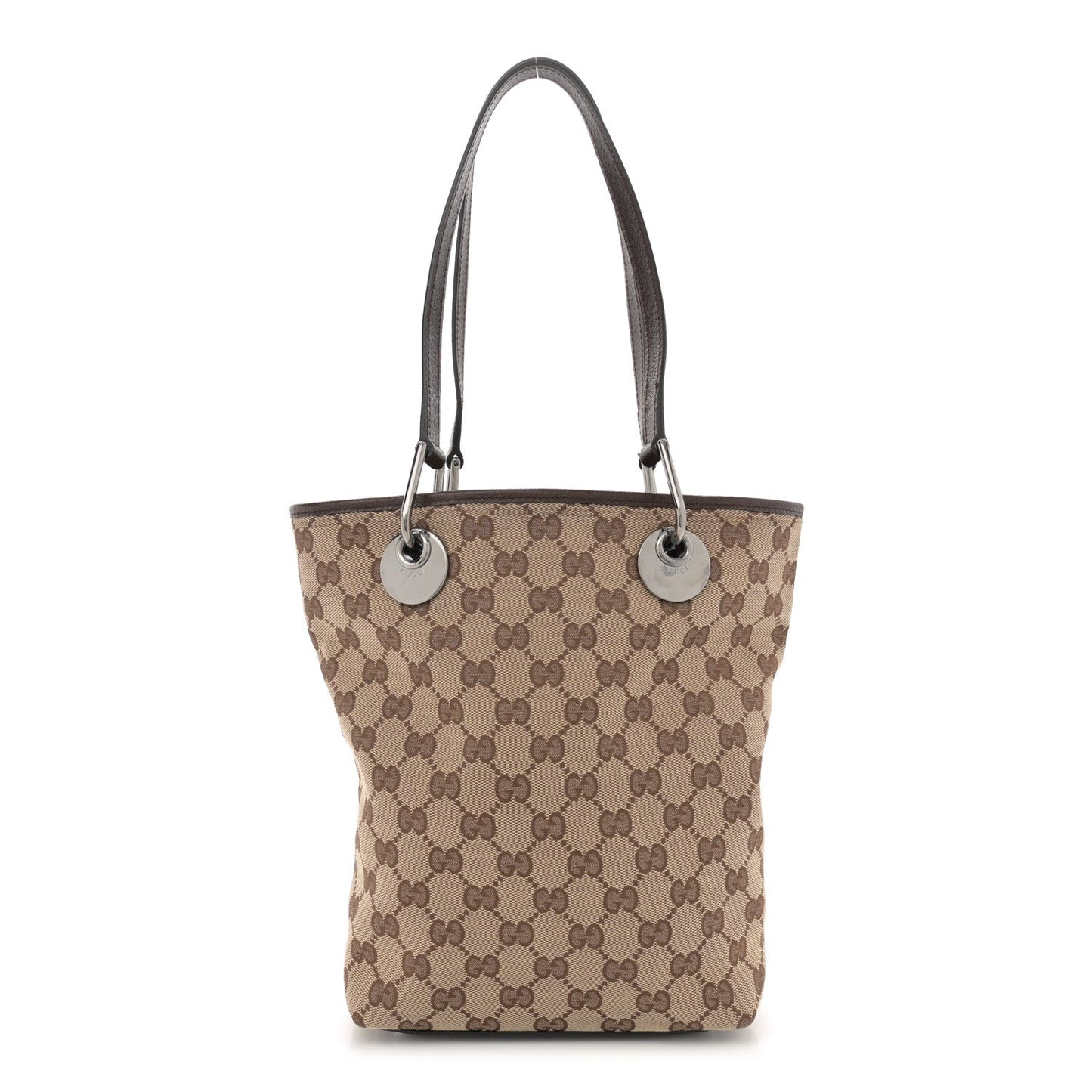 Gucci Monogram Small Eclipse Tote Brown