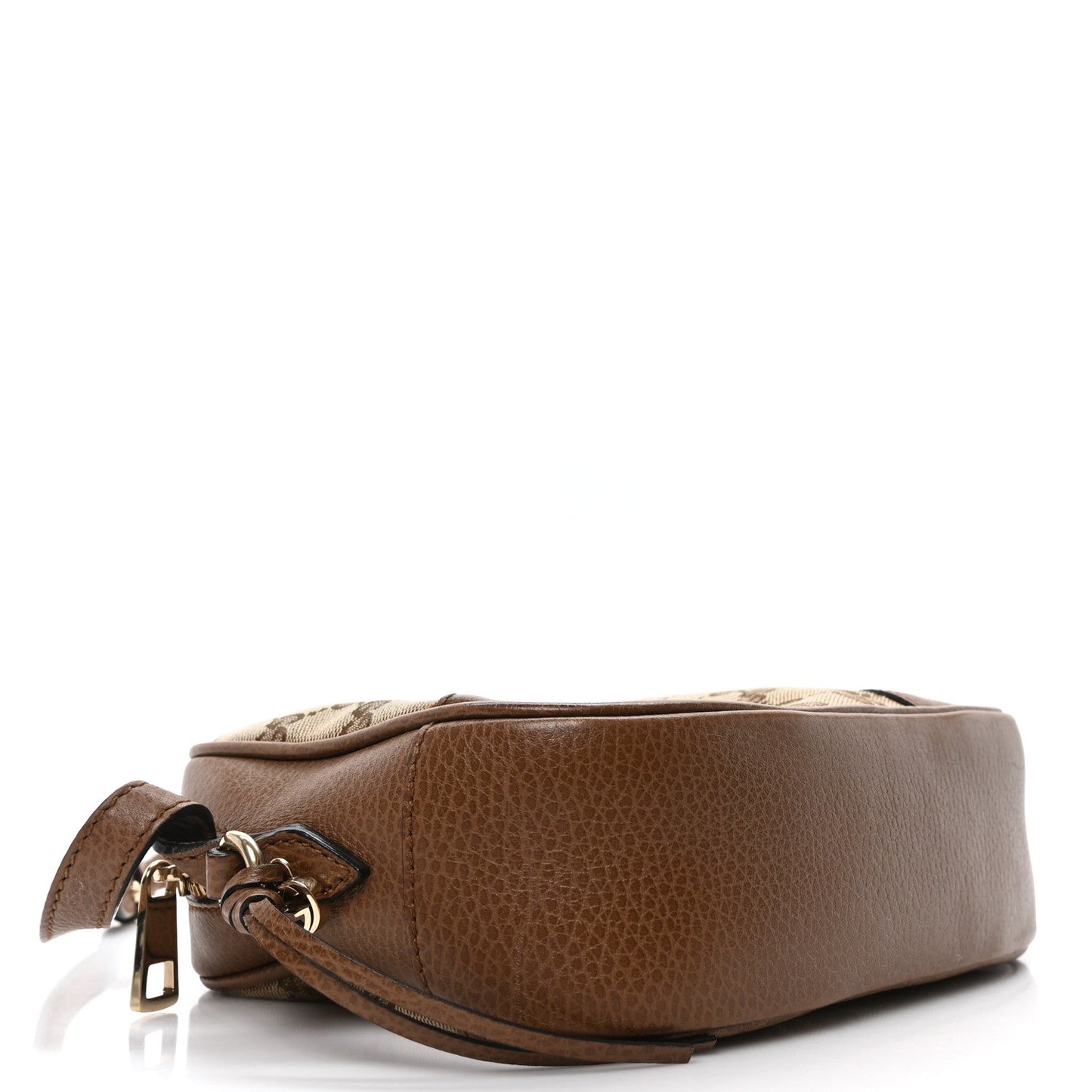 Gucci Monogram Mini Bree Messenger Bag Beige Tabacco
