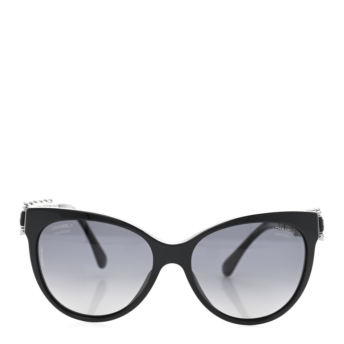 Chanel Crystal Pearl Cat Eye Sunglasses 5336-H-B Black