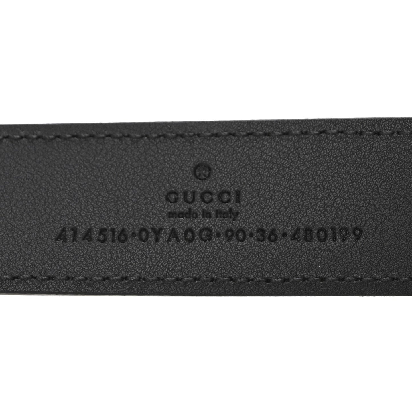 Gucci Calfskin Double G 30mm Belt 90 36 Black