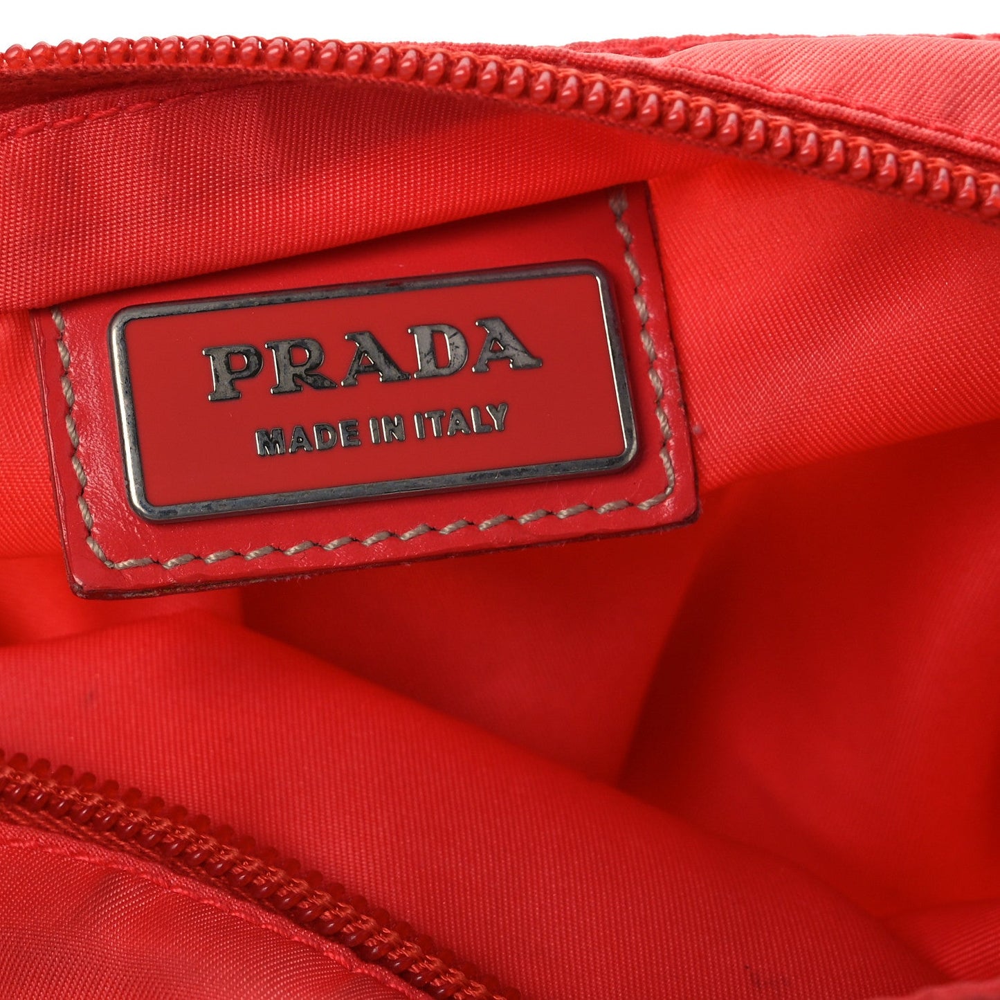 Prada Nylon Vela Flat Messenger Bag Corallo