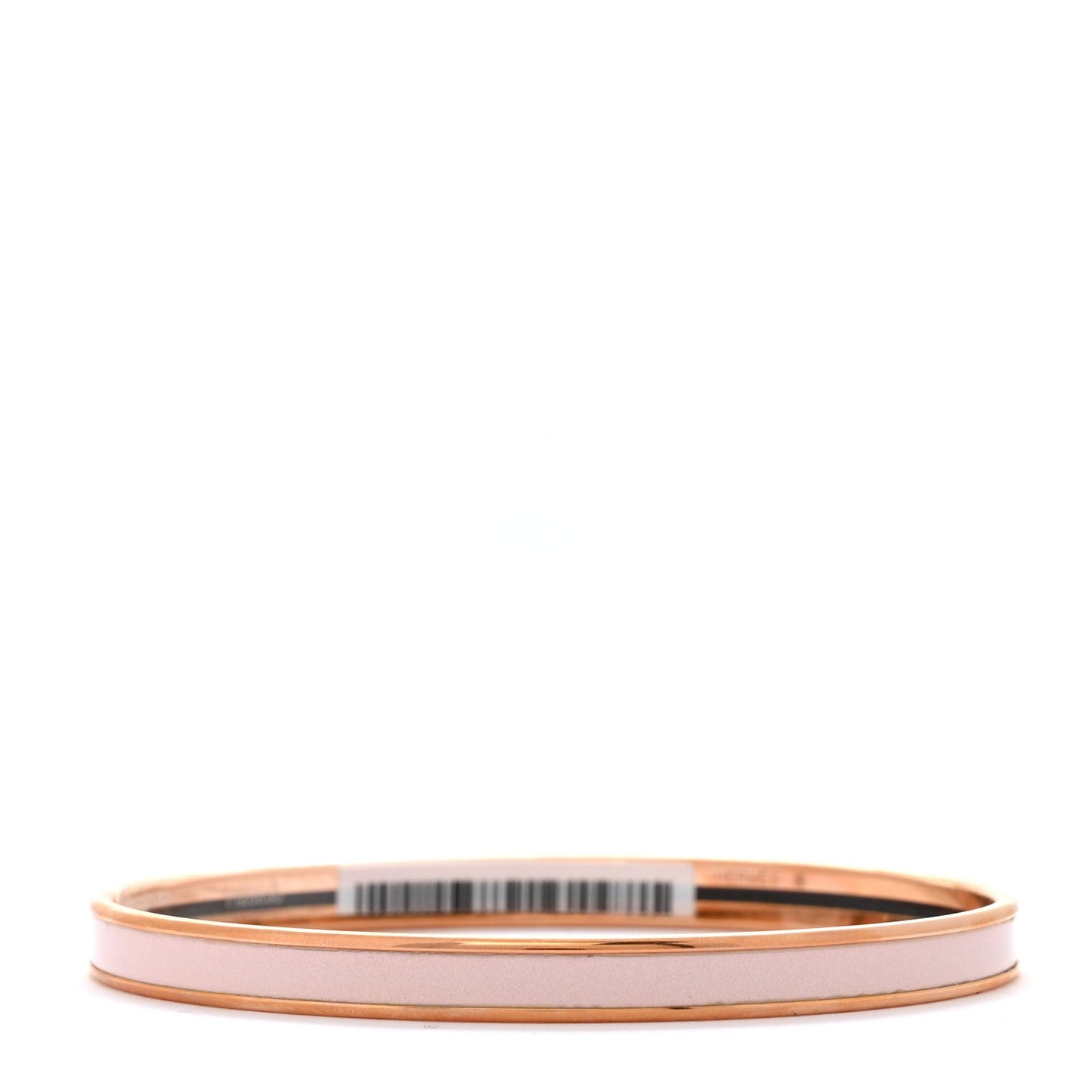 Hermes Enamel Extra Narrow Uni Bracelet 65 Rose Candeur