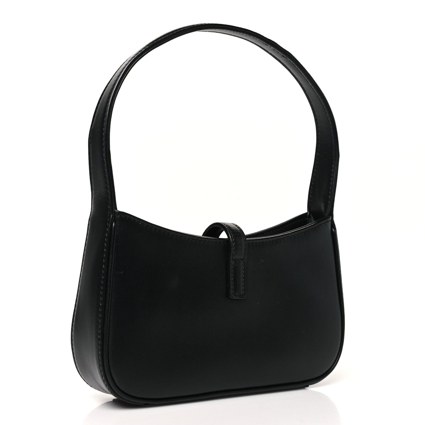 Saint Laurent Smooth Calfskin Le 5 A 7 Mini Hobo Black